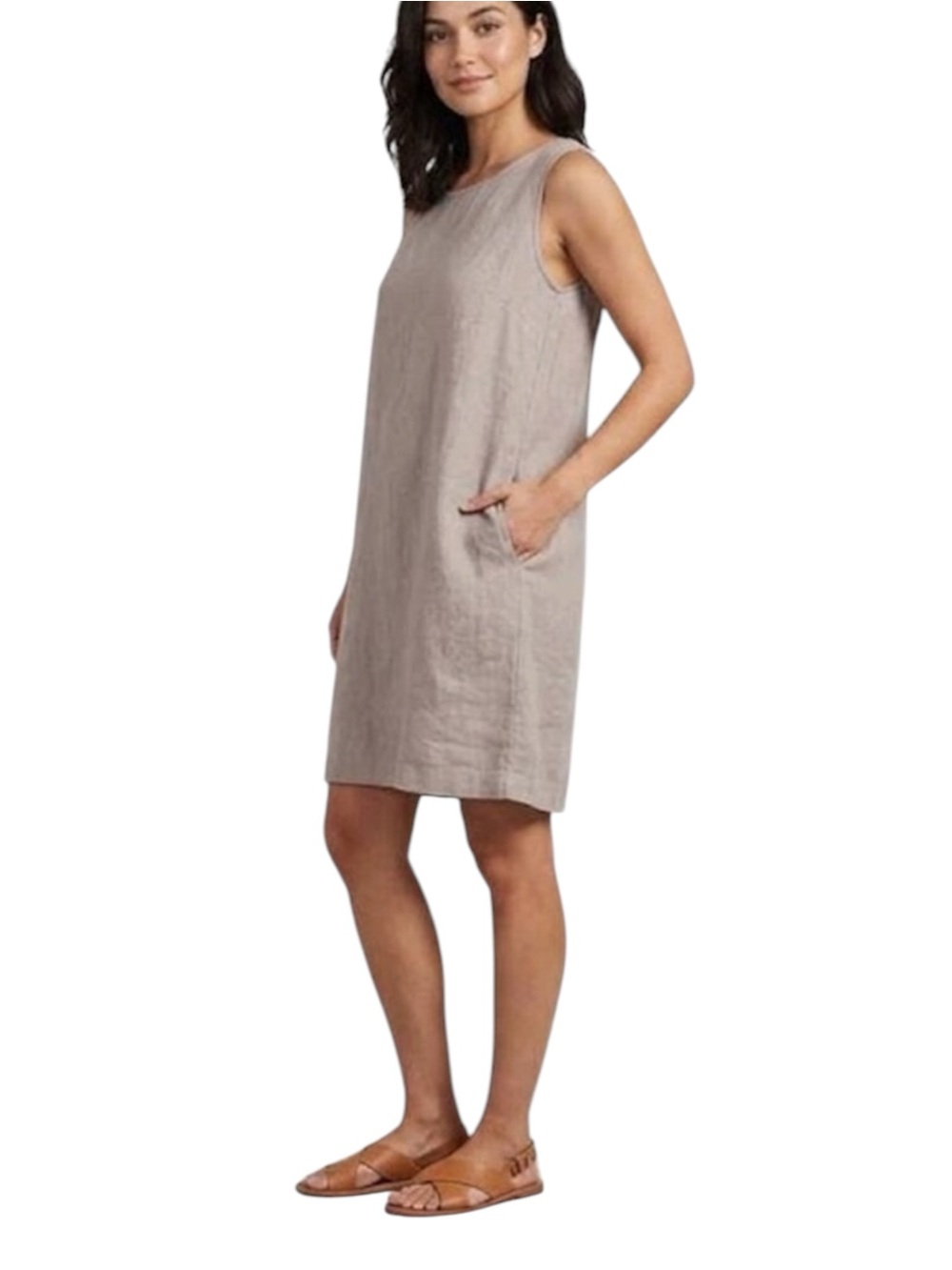 Lungo L'arno 100% Linen Dress Made in Italy Size XS